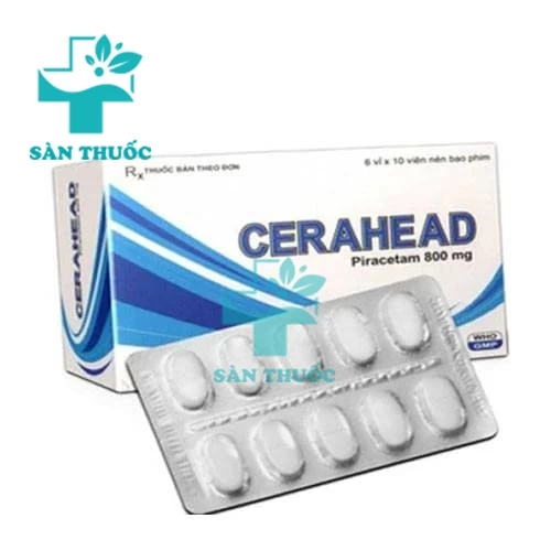 Cerahead 800mg - Thuốc điều trị các bệnh do tổn thương não